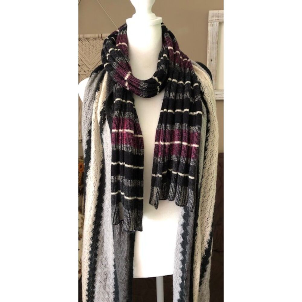 Preppy Y2K Fashion Scarf Bundle (2)